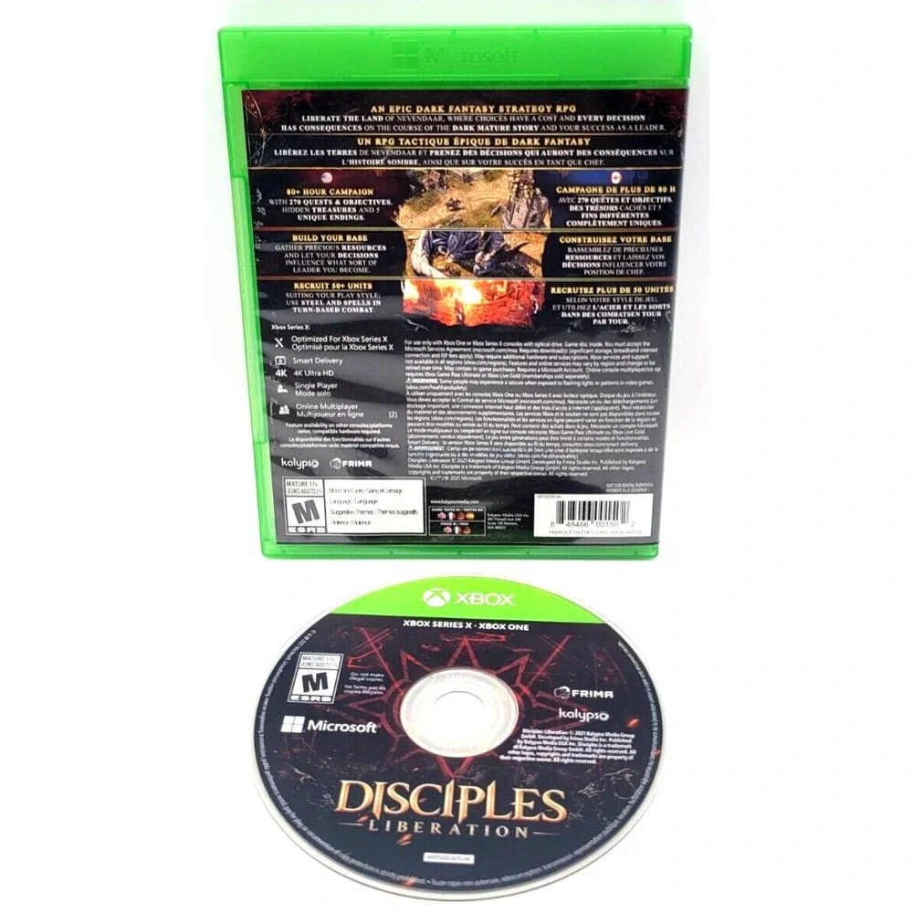 Disciples: Liberation XBOX One / Series X‎ GAME CIB Complete In Box